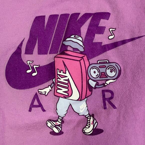 Nike Girls XL T-Shirt Purple and Pink Boom Box - Picture 3 of 5